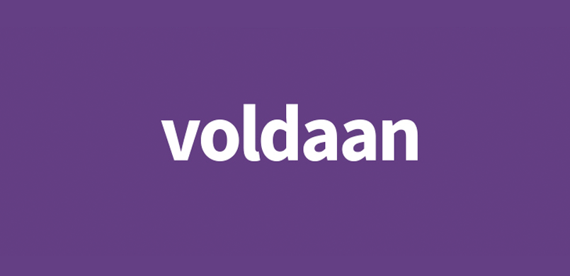 voldaan