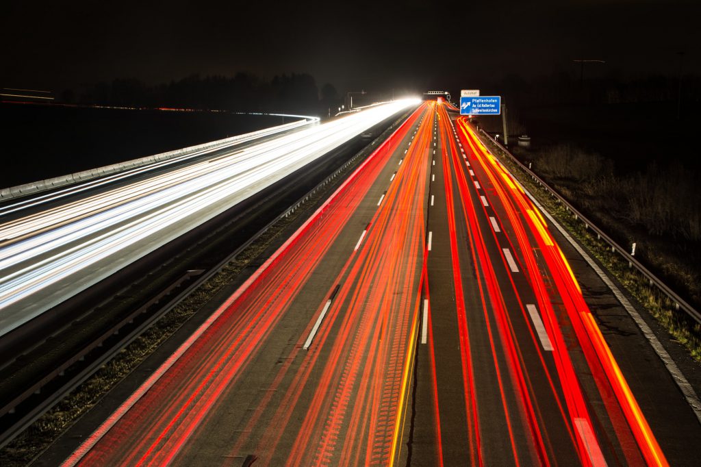 Light Trails on the Highway